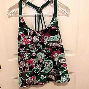 Floral Paisley Women's.Swim Top 2XL